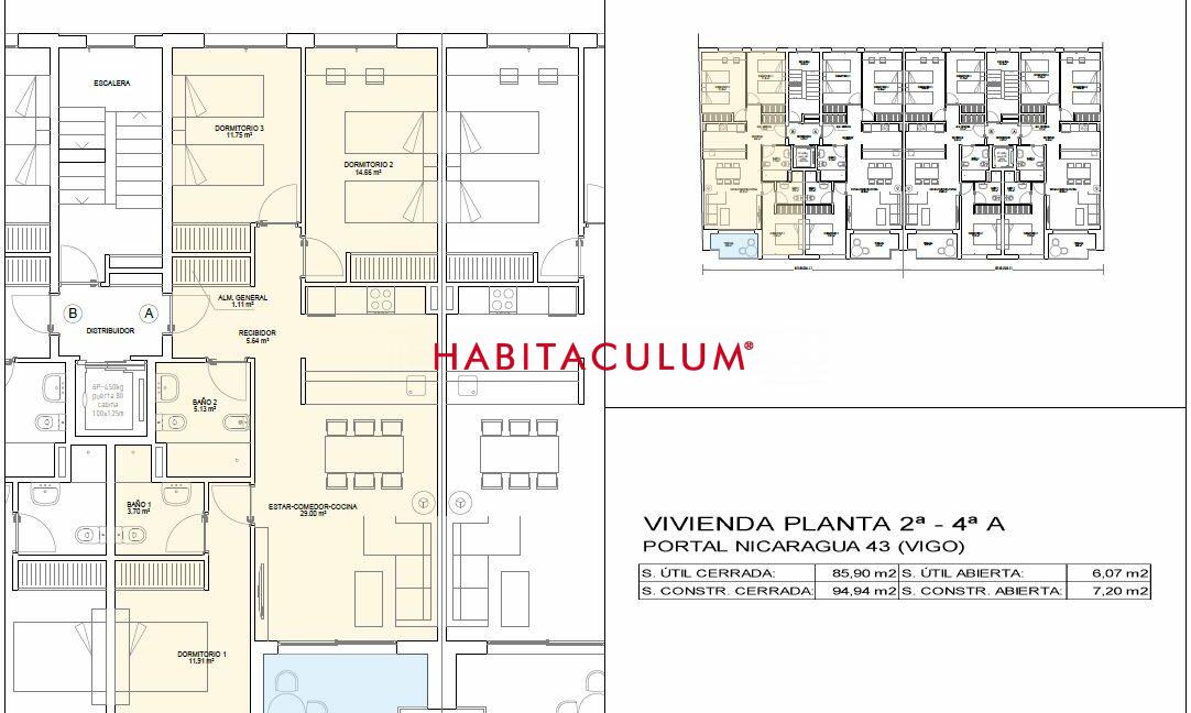NICARAGUA 43 - 2º, 3º, 4º A
