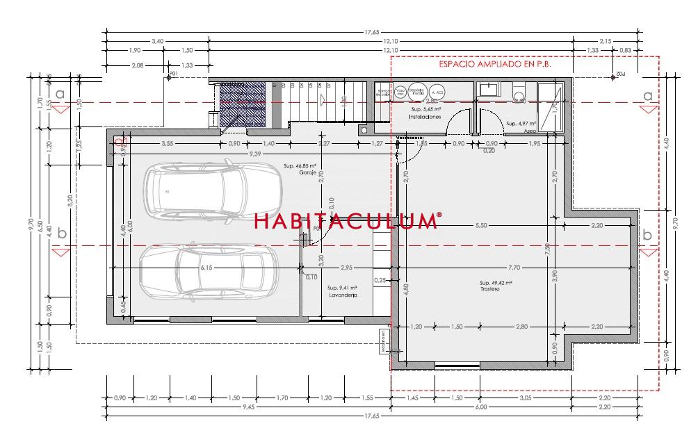 distribucción sótano reformado